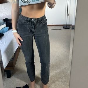black lee vintage jeans